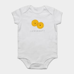 Swedish Lussekatt Lucia Saffron Bun Baby Bodysuit